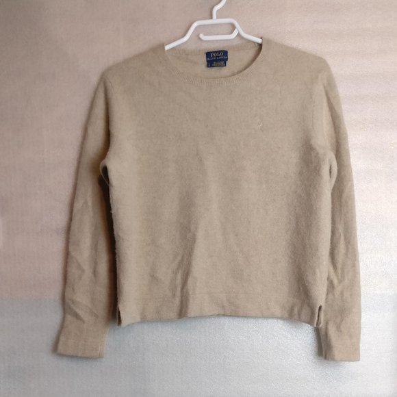 POLO RALPH LAUREN Italian Yarn Wool-Cashmere blend Woman sweater L +measurement - Picture 1 of 4